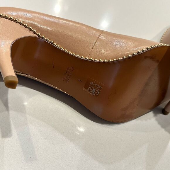 COACH Waverly Leather Pump Beechwood leather - Picture 3 of 5